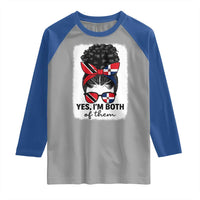Trini Dominican Girl Raglan Shirt Yes Im Both Trinidad And Tobago Dominican Pride