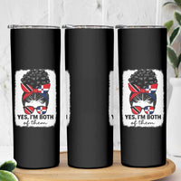Trini Dominican Girl Skinny Tumbler Yes Im Both Trinidad And Tobago Dominican Pride