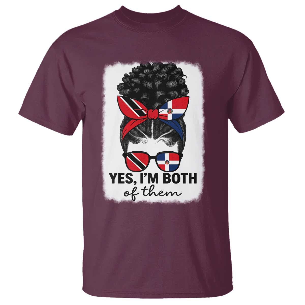 Trini Dominican Girl T Shirt Yes Im Both Trinidad And Tobago Dominican Pride