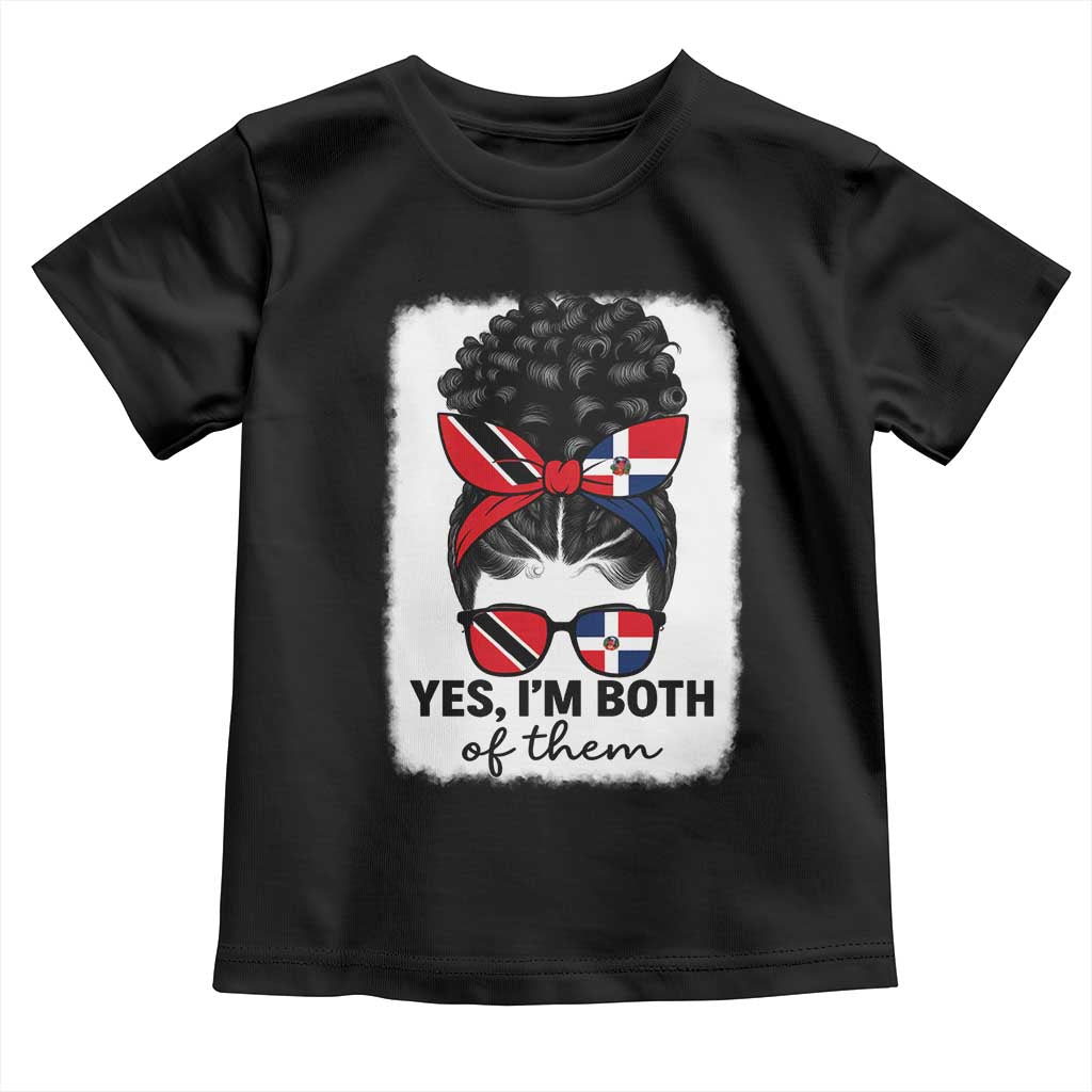 Trini Dominican Girl Toddler T Shirt Yes Im Both Trinidad And Tobago Dominican Pride