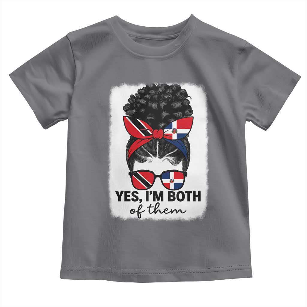 Trini Dominican Girl Toddler T Shirt Yes Im Both Trinidad And Tobago Dominican Pride
