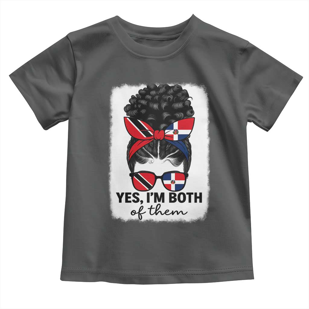 Trini Dominican Girl Toddler T Shirt Yes Im Both Trinidad And Tobago Dominican Pride