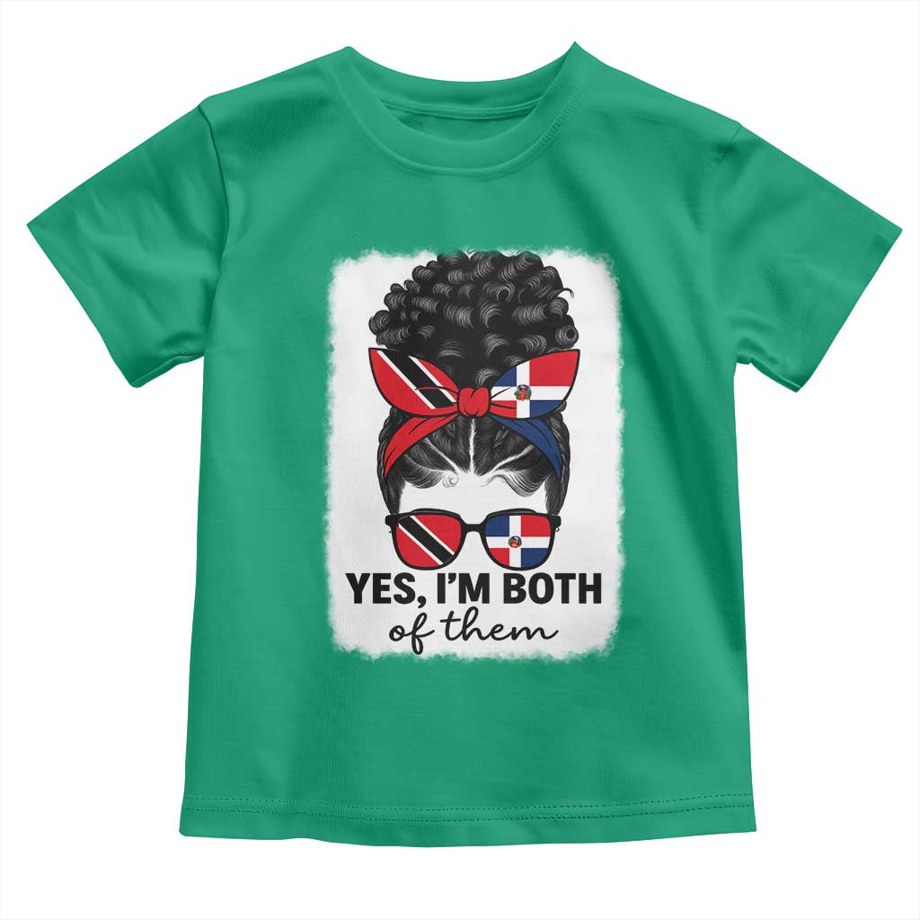 Trini Dominican Girl Toddler T Shirt Yes Im Both Trinidad And Tobago Dominican Pride