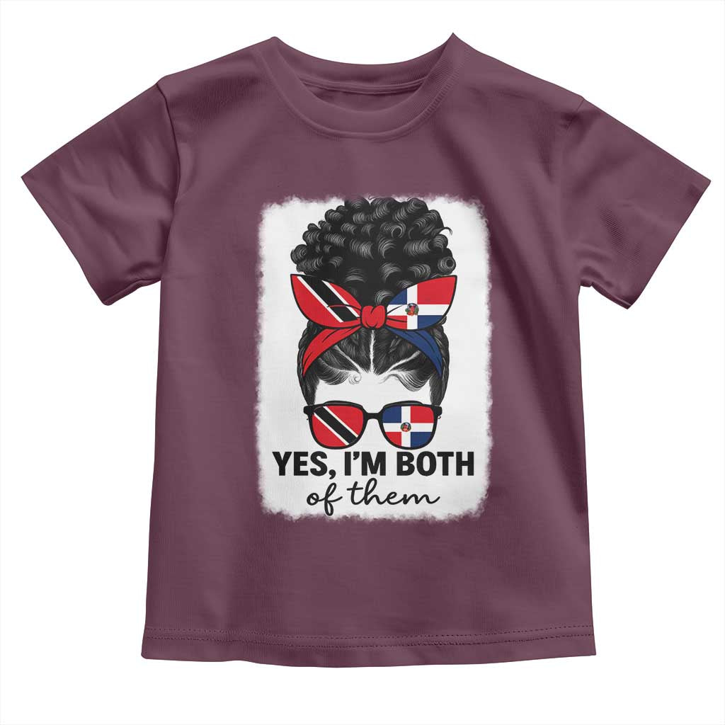Trini Dominican Girl Toddler T Shirt Yes Im Both Trinidad And Tobago Dominican Pride