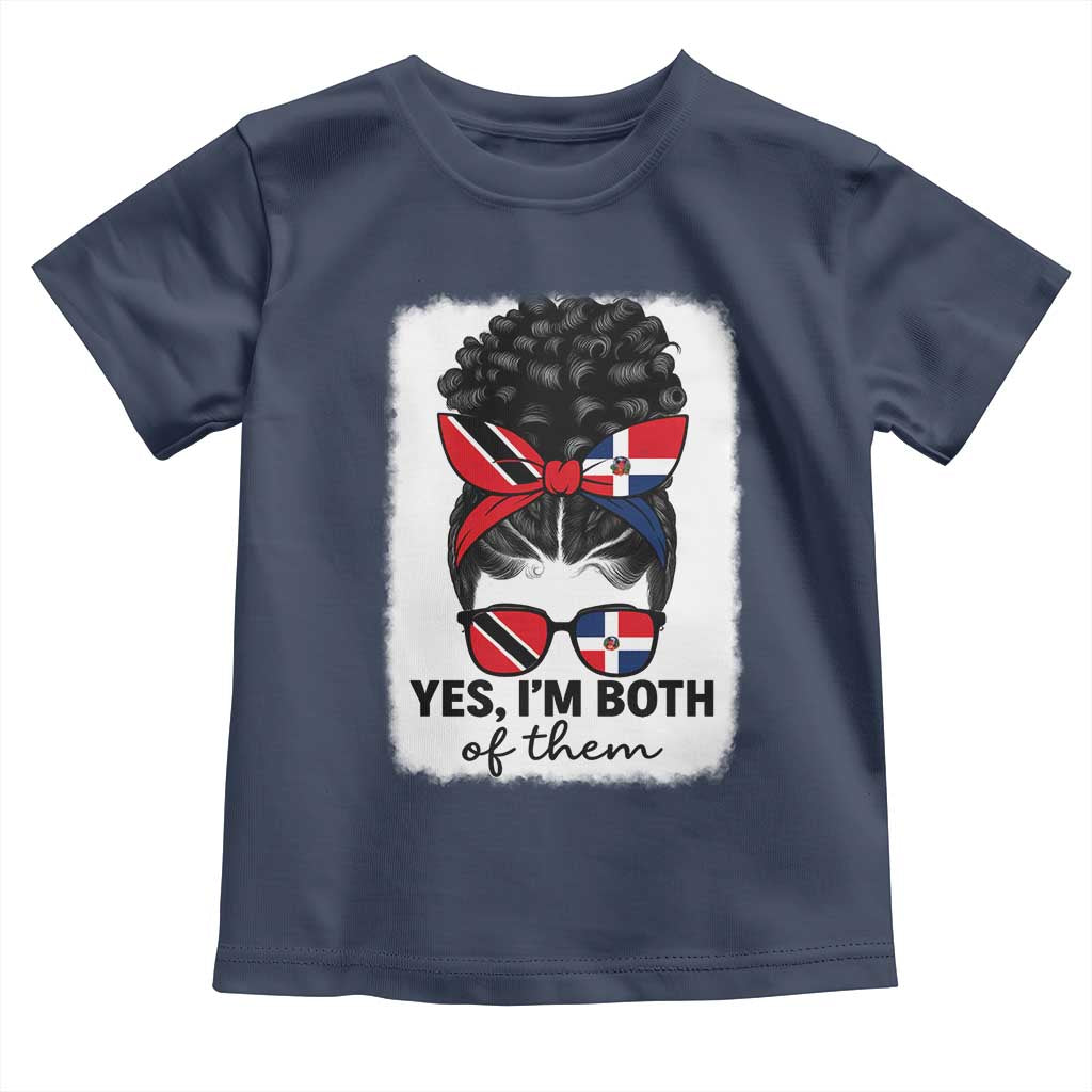 Trini Dominican Girl Toddler T Shirt Yes Im Both Trinidad And Tobago Dominican Pride