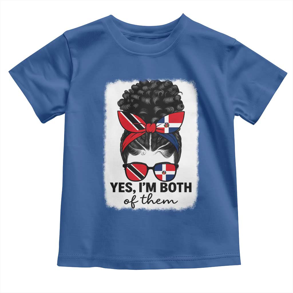Trini Dominican Girl Toddler T Shirt Yes Im Both Trinidad And Tobago Dominican Pride