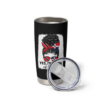 Trini Dominican Girl Tumbler Cup Yes Im Both Trinidad And Tobago Dominican Pride