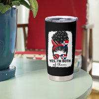 Trini Dominican Girl Tumbler Cup Yes Im Both Trinidad And Tobago Dominican Pride