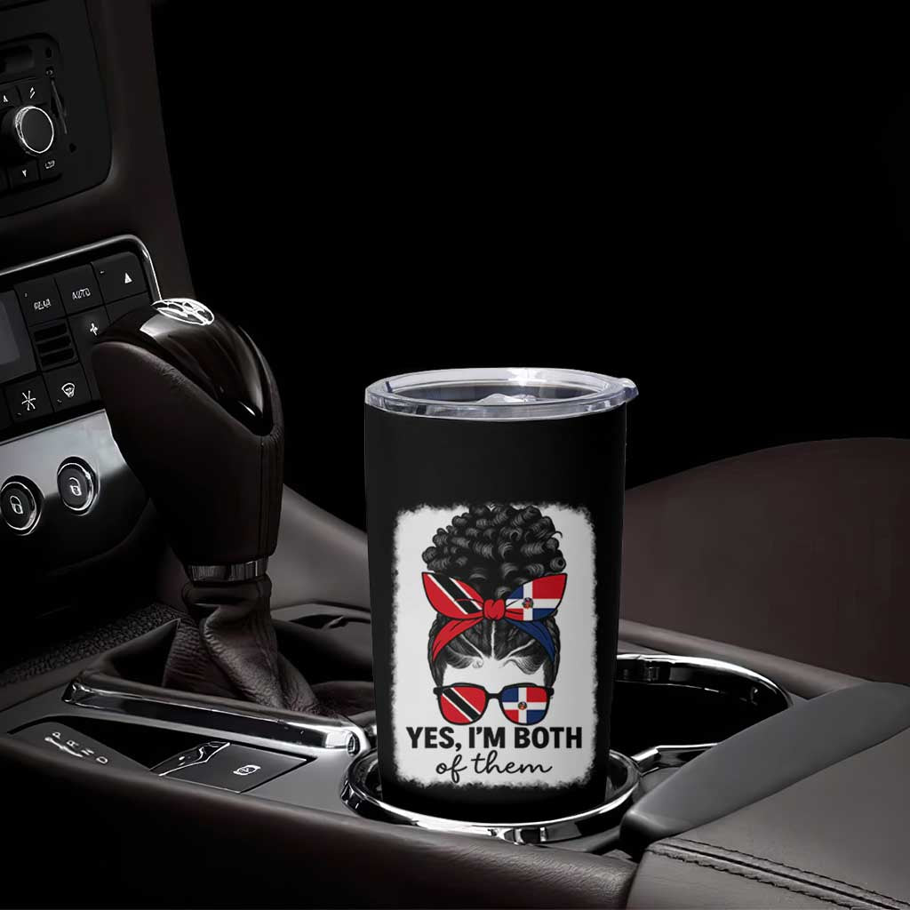 Trini Dominican Girl Tumbler Cup Yes Im Both Trinidad And Tobago Dominican Pride