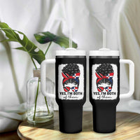 Trini Dominican Girl Tumbler With Handle Yes Im Both Trinidad And Tobago Dominican Pride