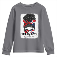 Trini Dominican Girl Youth Sweatshirt Yes Im Both Trinidad And Tobago Dominican Pride