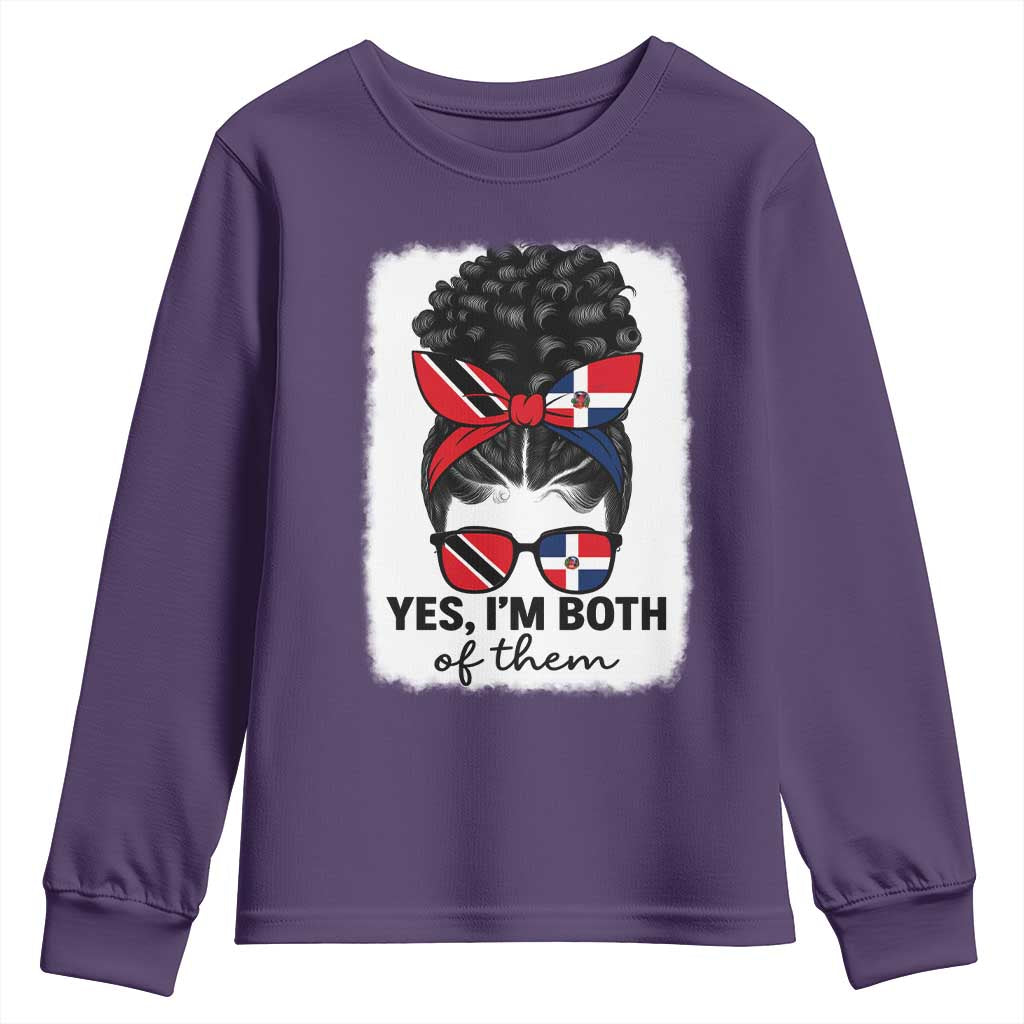 Trini Dominican Girl Youth Sweatshirt Yes Im Both Trinidad And Tobago Dominican Pride