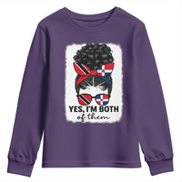 Trini Dominican Girl Youth Sweatshirt Yes Im Both Trinidad And Tobago Dominican Pride