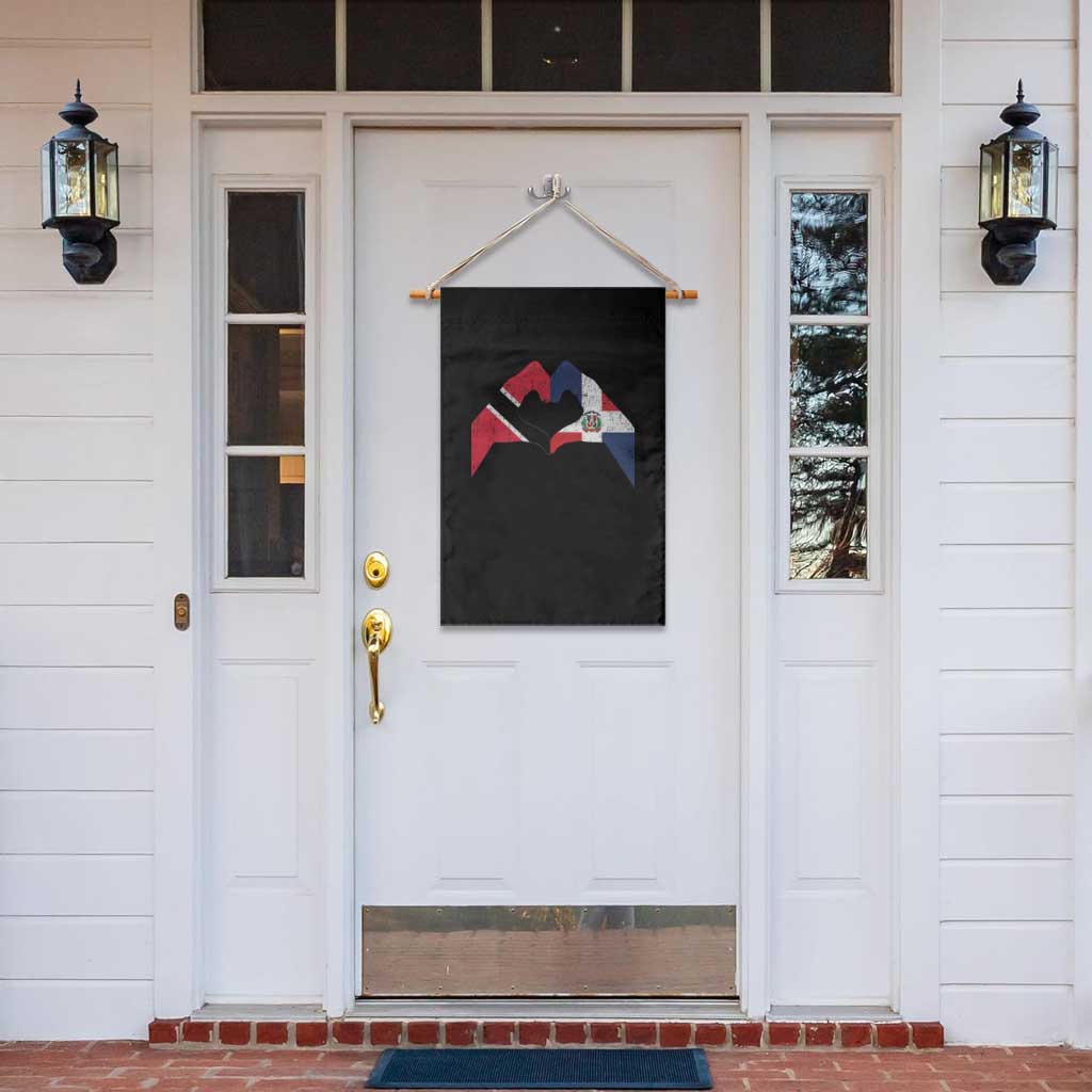 Trinidad and Tobago Dominican Garden Flag Two Flags One Heart