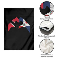 Trinidad and Tobago Dominican Garden Flag Two Flags One Heart