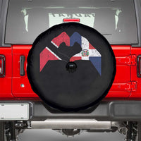 Trinidad and Tobago Dominican Spare Tire Cover Two Flags One Heart