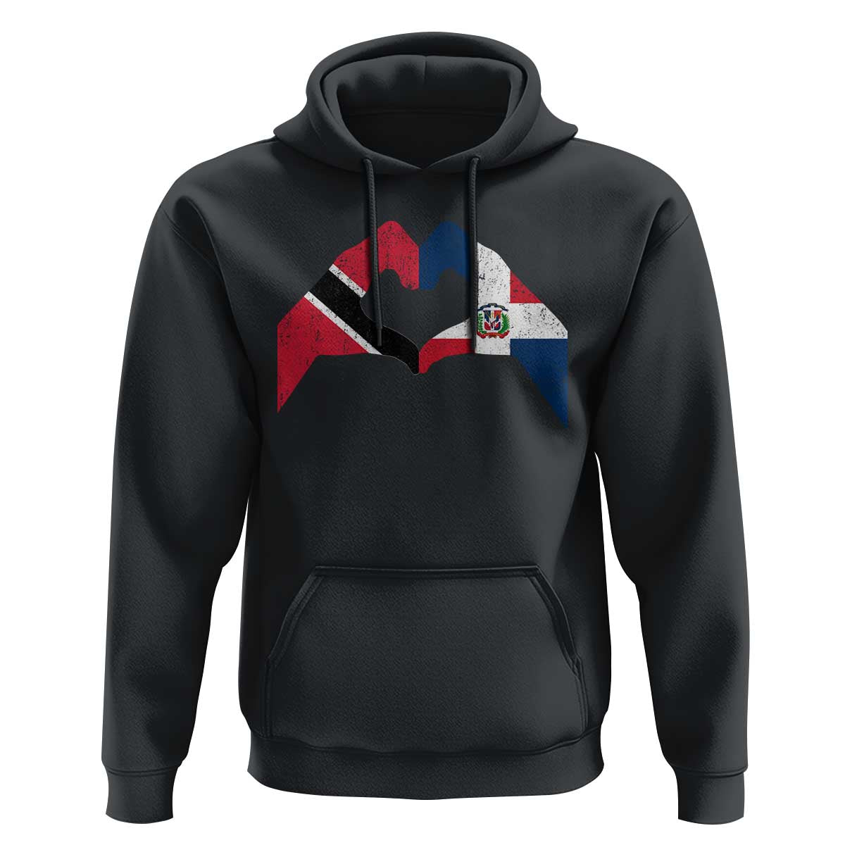 Trinidad and Tobago Dominican Hoodie Two Flags One Heart