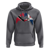 Trinidad and Tobago Dominican Hoodie Two Flags One Heart