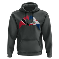 Trinidad and Tobago Dominican Hoodie Two Flags One Heart