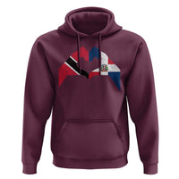 Trinidad and Tobago Dominican Hoodie Two Flags One Heart