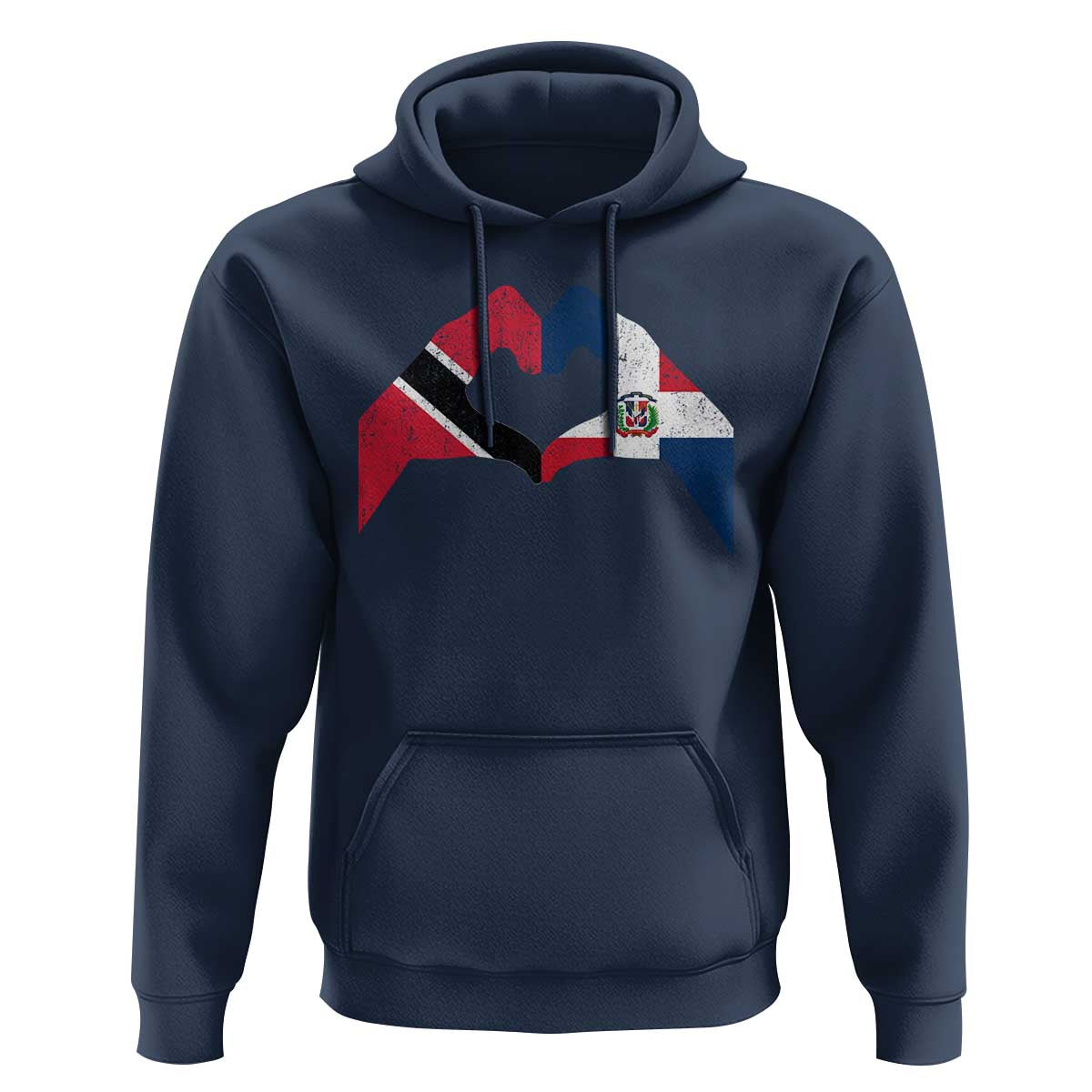 Trinidad and Tobago Dominican Hoodie Two Flags One Heart