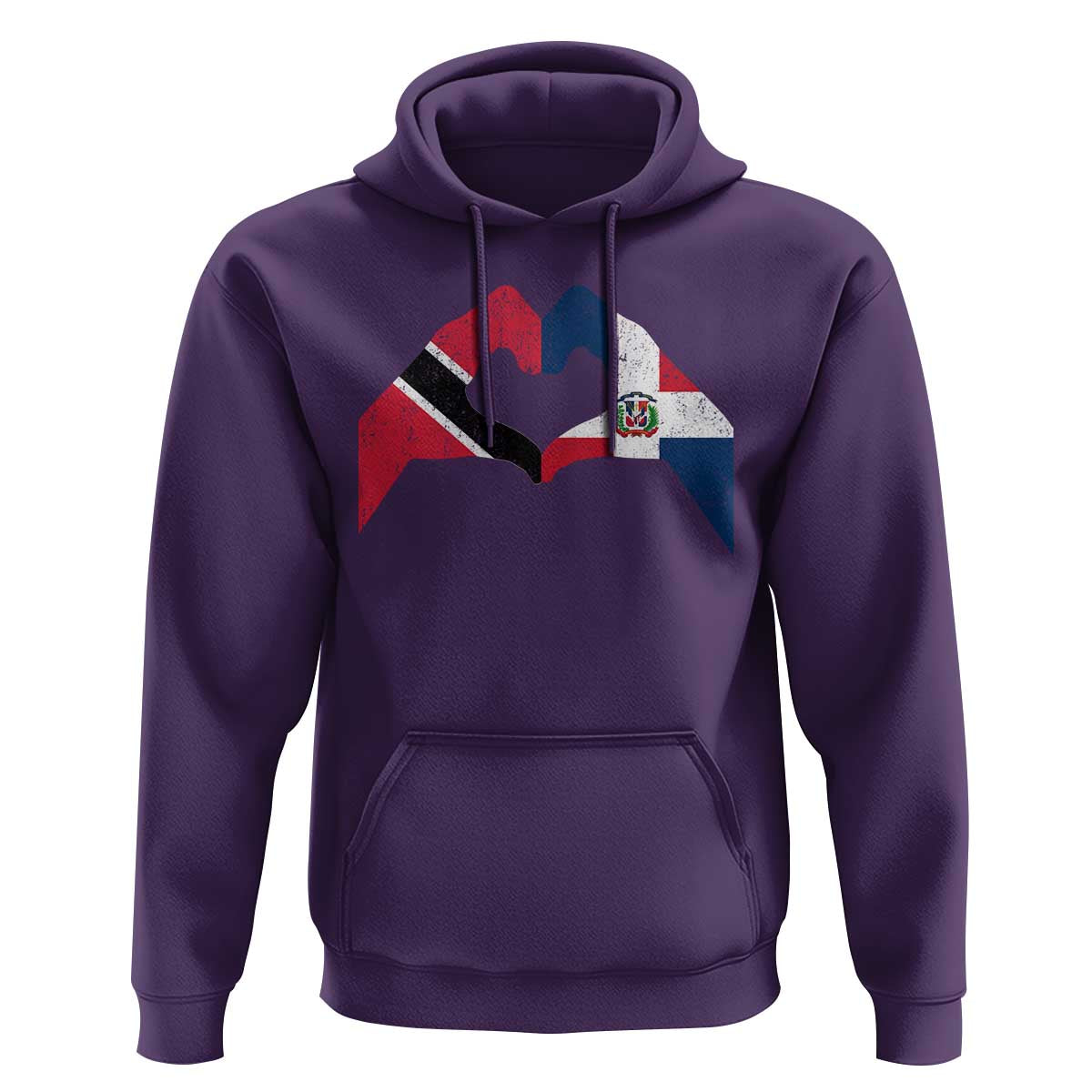 Trinidad and Tobago Dominican Hoodie Two Flags One Heart
