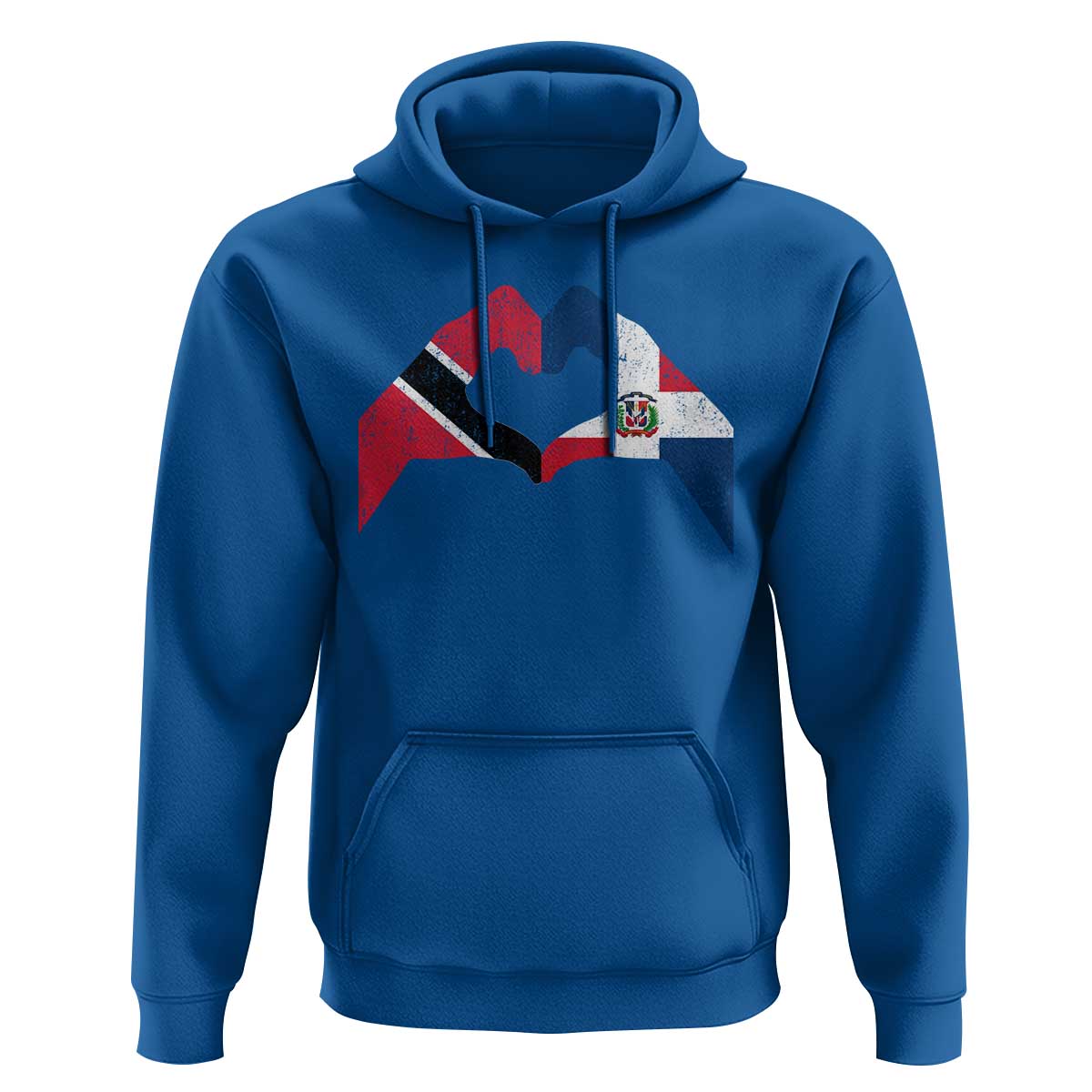 Trinidad and Tobago Dominican Hoodie Two Flags One Heart
