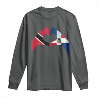 Trinidad and Tobago Dominican Long Sleeve Shirt Two Flags One Heart