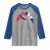 Trinidad and Tobago Dominican Raglan Shirt Two Flags One Heart