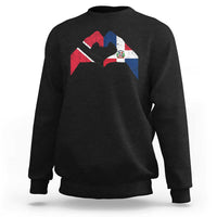 Trinidad and Tobago Dominican Sweatshirt Two Flags One Heart