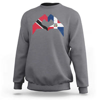 Trinidad and Tobago Dominican Sweatshirt Two Flags One Heart