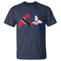 Trinidad and Tobago Dominican T Shirt Two Flags One Heart