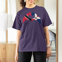 Trinidad and Tobago Dominican T Shirt For Women Two Flags One Heart