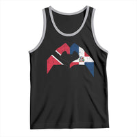 Trinidad and Tobago Dominican Tank Top Two Flags One Heart