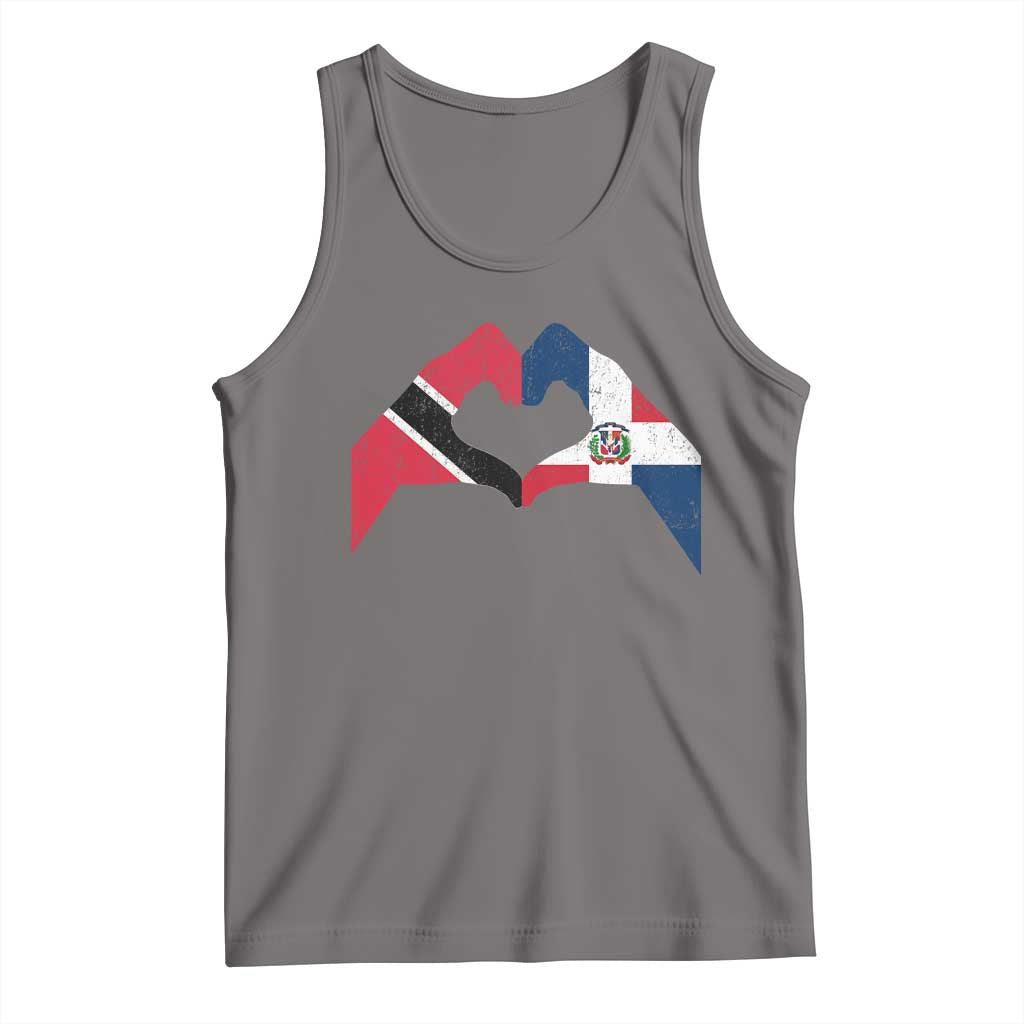 Trinidad and Tobago Dominican Tank Top Two Flags One Heart