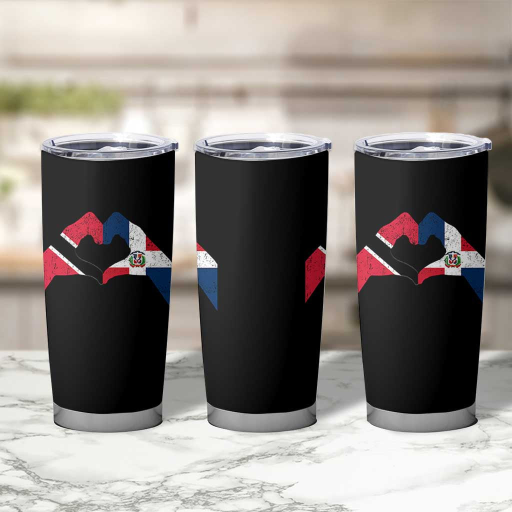 Trinidad and Tobago Dominican Tumbler Cup Two Flags One Heart
