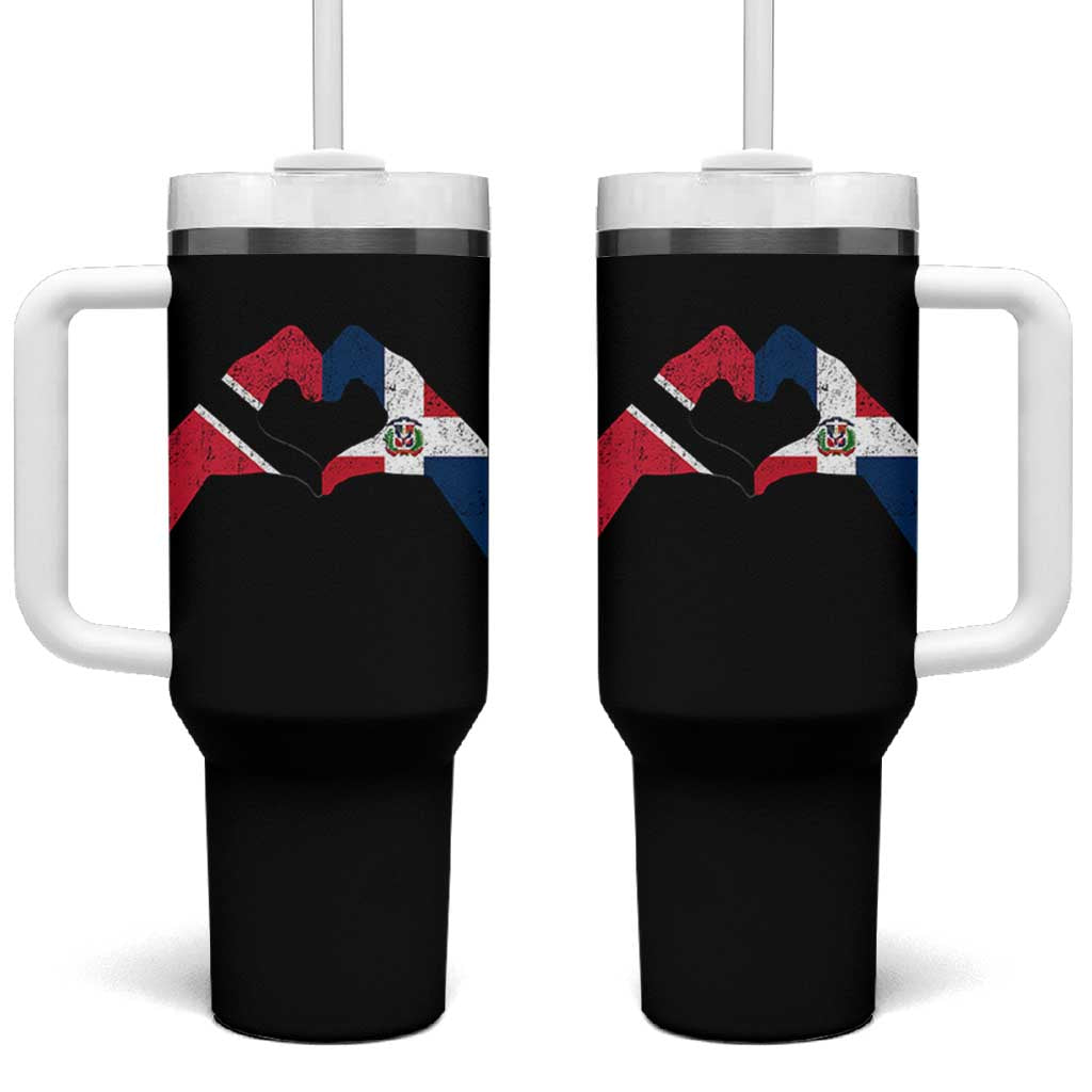 Trinidad and Tobago Dominican Tumbler With Handle Two Flags One Heart
