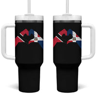 Trinidad and Tobago Dominican Tumbler With Handle Two Flags One Heart