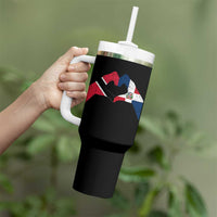Trinidad and Tobago Dominican Tumbler With Handle Two Flags One Heart
