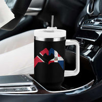 Trinidad and Tobago Dominican Tumbler With Handle Two Flags One Heart