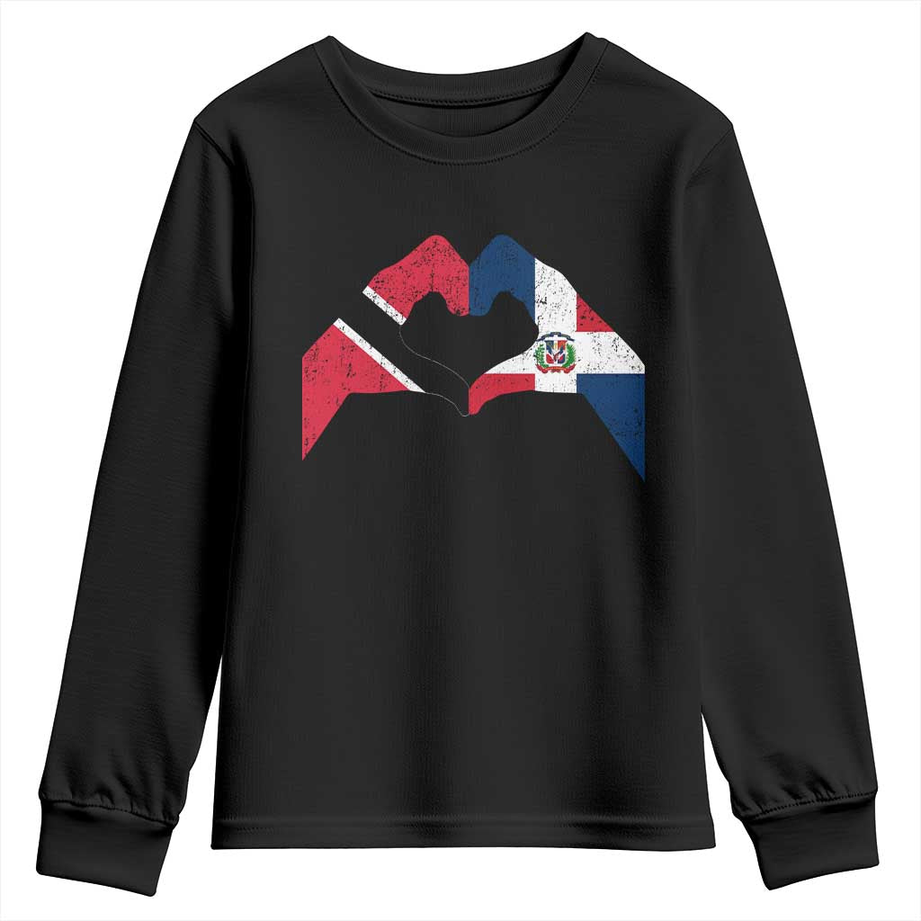 Trinidad and Tobago Dominican Youth Sweatshirt Two Flags One Heart