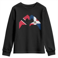 Trinidad and Tobago Dominican Youth Sweatshirt Two Flags One Heart