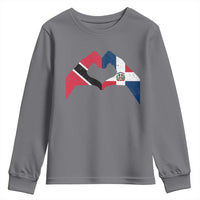 Trinidad and Tobago Dominican Youth Sweatshirt Two Flags One Heart
