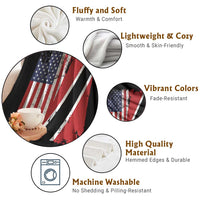 USA Trinidad and Tobago Throw Blanket Retro Vintage American Trini Pride Flag