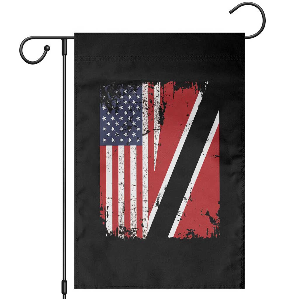 USA Trinidad and Tobago Garden Flag Retro Vintage American Trini Pride Flag
