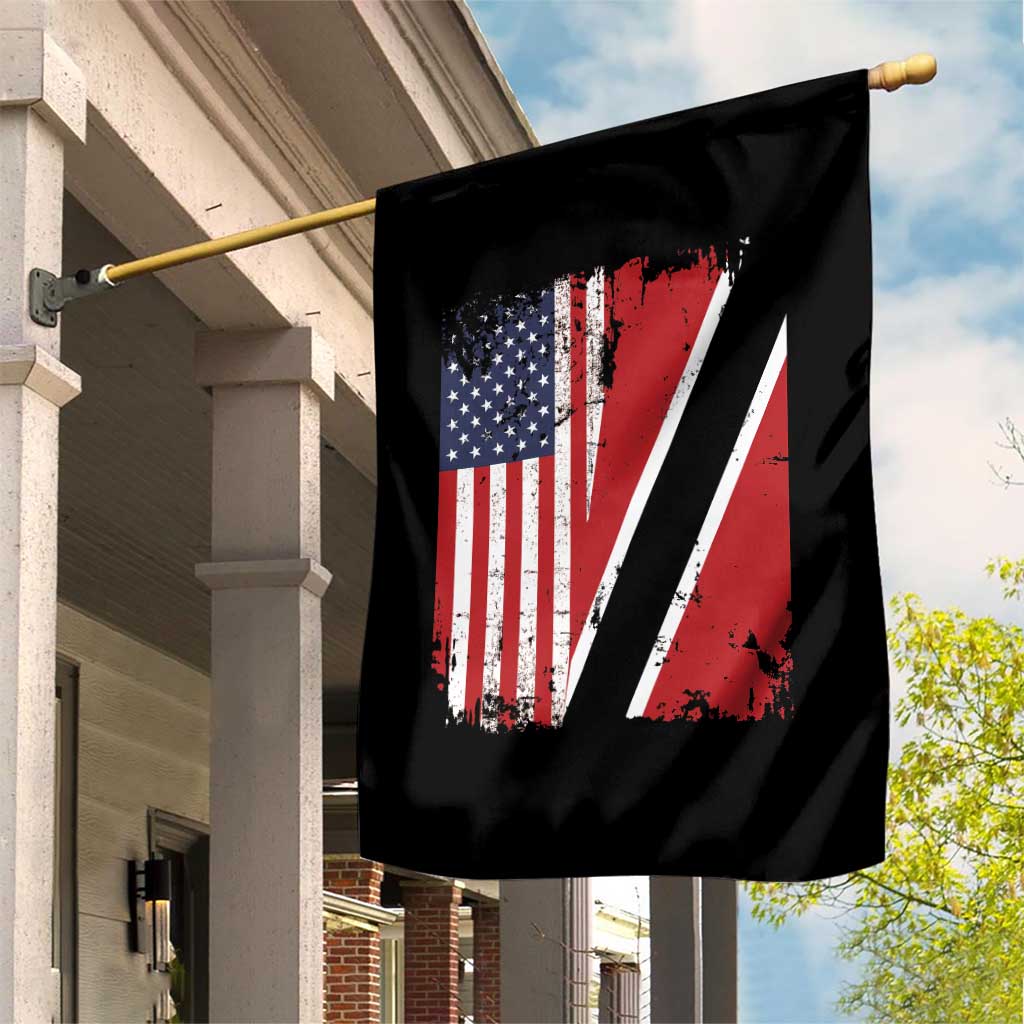USA Trinidad and Tobago Garden Flag Retro Vintage American Trini Pride Flag