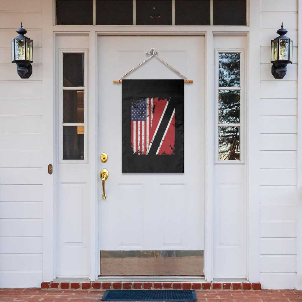 USA Trinidad and Tobago Garden Flag Retro Vintage American Trini Pride Flag