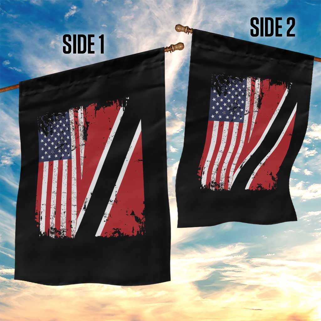 USA Trinidad and Tobago Garden Flag Retro Vintage American Trini Pride Flag