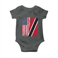 USA Trinidad and Tobago Baby Onesie Retro Vintage American Trini Pride Flag