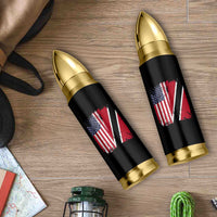 USA Trinidad and Tobago Bullet Tumbler Retro Vintage American Trini Pride Flag